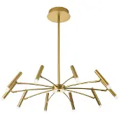 VIOKEF Pendellampa Secret, dimbar, Mässing / guld, Vardagsrum / matsal, Metall, Modern