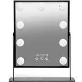 Gillian Jones Sminkspegel - 9 LED/Touch - Svart - - One Size - Spegel