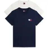 Tommy Hilfiger Tommy Jeans 2 Pack Logo Slim Jersey T-Shirts