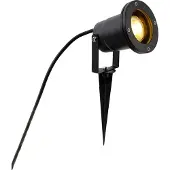 QAZQA Modern spotlight svart inkl. sladd och kontakt 200 cm IP65 - Basic