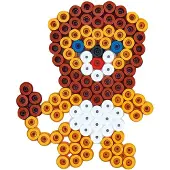 Hama Maxi Pärlplattor - 2 st. - Elefant/Lejon - - One Size - Pärlplattor