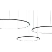 Milagro Lighting Pendellampa Saturno , Svart, Vardagsrum / matsal, Metall, Modern