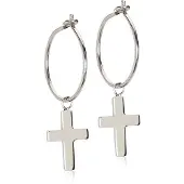 Blomdahl NT Ear Ring 14 mm Pendant Cross 11 mm