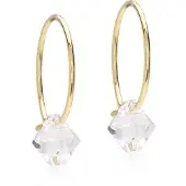 Blomdahl GT Ear Ring 14 mm Bicone 6 mm Crystal