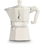 Bialetti Moka Exclusive, Mokabryggare, Gräddvit, Gjuten aluminium, 3 koppar, Termoplast, 1 styck