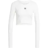 Adidas Essentials Ribbed Crop Långärmad Topp