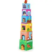 Small Foot Stapeltorn med figurer - husdjur