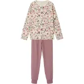 Name it Pyjamas 'Nostalgia Flower' beige / brun / khaki / gammalrosa