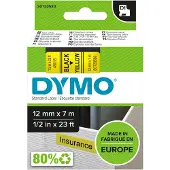 Dymo S0720580 | 45018 | svart text - gul tejp | 12mm (original)