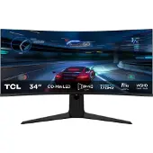 TCL Skärm PC Gaming 34R83Q 34 Kurvad WQHD Svart och Vit