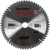 Specialist+ Sågklinga för trä Specialist+ Wood; 260x30 mm; Z60