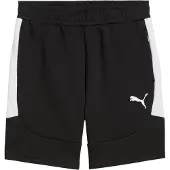 Puma Shorts Teamevostripe - Svart/Silver/White, storlek Large
