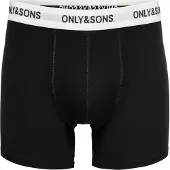 Only & Sons Boxershorts 'ONSFitz' svart / vit