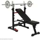 Hammer Träningsbänk Folding Bench &amp; Barbell Rack Force 4.0