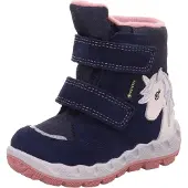 Superfit Stövel 'Icebird' marinblå / rosa / off-white