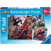 Ravensburger Spider-Man pussel 3x49 bitar - Ravensburger - För barn från 5 år och uppåt