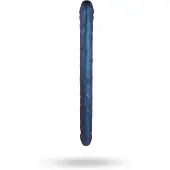 Strap-On-Me - dubbel dildo - metallblå - silikon