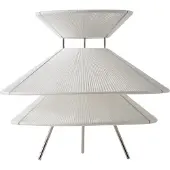 Frandsen Bordslampa , Kiku, dimbara, Vit, Vardagsrum, Tyg / textil, Design