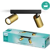 Philips Idris 8720169299191 Tak-spotlights GU10 10 W Guld