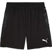 Puma Träningsshorts teamCUP - Svart/Silver/Mörkgrå, storlek Medium