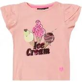 KOROSHI T-shirt orange / persika / rosa / svart