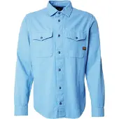 G-Star för män. D24963-D454-H055 Marine Slim Skjorta blå (XL), Casual, Lång ärm, Ekologisk bomull, Hållbar