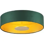 QAZQA Modern taklampa grön sammet inkl. LED 3-stegs dimbar - Bredow