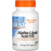 Doctors Best Alpha-Lipoic Acid 150 hjlper till att stdja glukosmetabolism och regenerera antioxidanter* Icke-GMO glutenfri vegansk sojafri 150