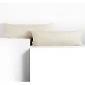 DecoKing madrasskydd 40x200 gräddfärgat 2 st