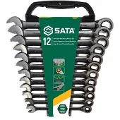 Sata Skiftnyckelset ST08044B; 8-19 mm; 12 st.