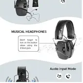 Albecom Hörselskydd EM030B Bluetooth 3,5 mm Ingång