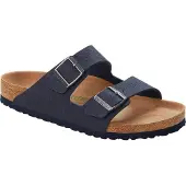 Birkenstock Sandaler Arizona Synthetic Vegan - Beige/navy, storlek 44