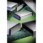 Hammond Electronics 1455K1202BK Profil Kabinett 120 x 78 x 43 Aluminium Svart 1 st