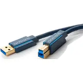 ClickTronic Adapterkabel från USB-A till USB-B 3.0 Premiumkabel | USB