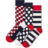 Happy socks Sockor marinblå / röd / vit