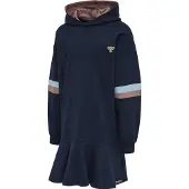 Hummel Hoodie Dress - hmlBeverly - Black Iris - - 9 år (134) - Klänning