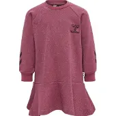Hummel Klänning - hmlSally - Jordröd m. Guldglitter - - 74 - Klänning