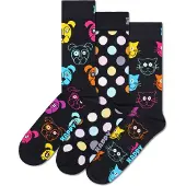 Happy socks Sockor 'Classic Dog' marinblå / gul / rosa / vit