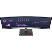 Lenovo ThinkVision P49w-30 - LED-skärm - böjd - 49" - 5120 x 1440 UltraWide Dual QHD @ 60 Hz - IPS - 350 cd/m² - 2000:1 - DisplayHDR 10 - 4 ms - Th...