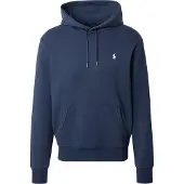 Ralph Lauren för män. 710907092002 Dubbelstickad hoodie marinblå (XL), Casual, Bomull, Lång ärm, Marino