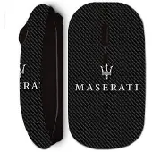 CAPACHEAP Souris sans fil maniacase noir masertati blanc fond carbonne