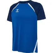 Hummel Tränings T-Shirt hmlLEAD 2.0 - Blå/Navy/Vit, storlek X-Large