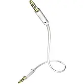 In - Akustik in-akustik Star MP3 Audio Cable - Ljudkabel - mini-phone stereo 3.5 mm hane till mini-phone stereo 3.5 mm hane - 75 cm - skärmad - vit