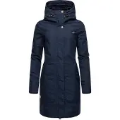 Ragwear Vinterkappa 'Jannisa' marinblå / brun / vit