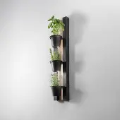 Luminex LED vägglampa Shelf , Svart, Vardagsrum / matsal, Metall, Modern, LED-vägglampa, vägglampa inomhus