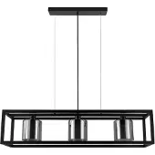 Eglo BRISLING matbord 3XE27 L110 rök/svart