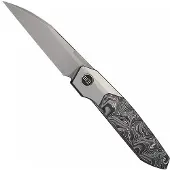 We Knife Brr15 WE24007-2 Stonewashed M390, Titanium Aluminum Foil Carbon Inlay, pocket knife, Rafal Brzeski design