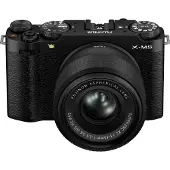 Fujifilm X Series X-M5 - Digitalkamera - spegellöst - 26.1 MP - APS-C - 6.2K / 29.97 fps XC 15-45 mm OIS PZ-lins - Wi-Fi, Bluetooth - svart
