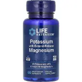 Life Extension Life Extension, containing potassium and extended-release magnesium, 60 vegetable capsules