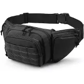 INF Tactical Outdoor Midjeväska 800D Oxford-Nylon Svart